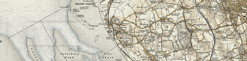 Old map of Grange in 1902-1903