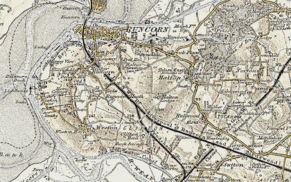 Old map of Grange in 1902-1903