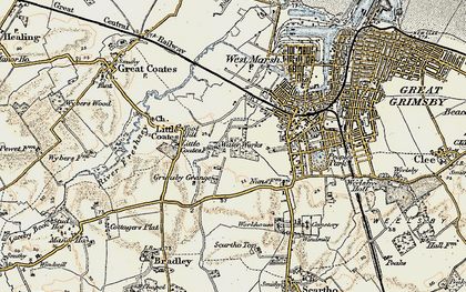Old map of Grange in 1903-1908