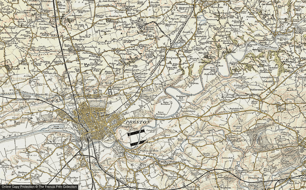 Old Map of Grange, 1903 in 1903