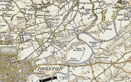 Old map of Grange in 1903