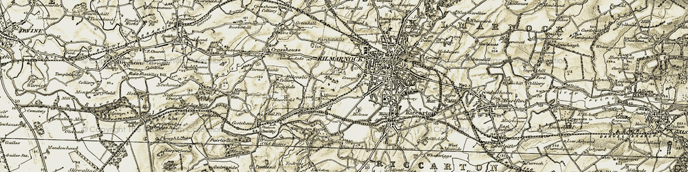 Old map of Grange in 1905-1906
