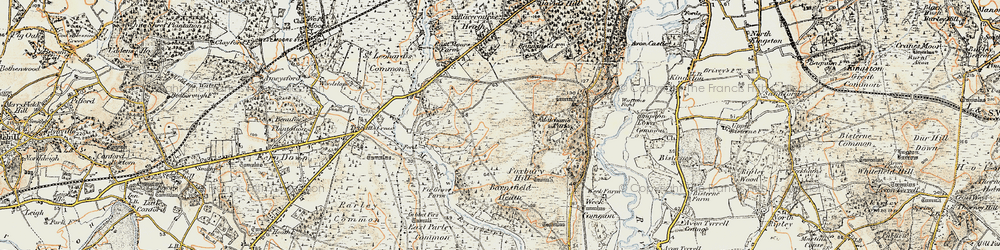 Old map of Barnsfield Heath in 1897-1909