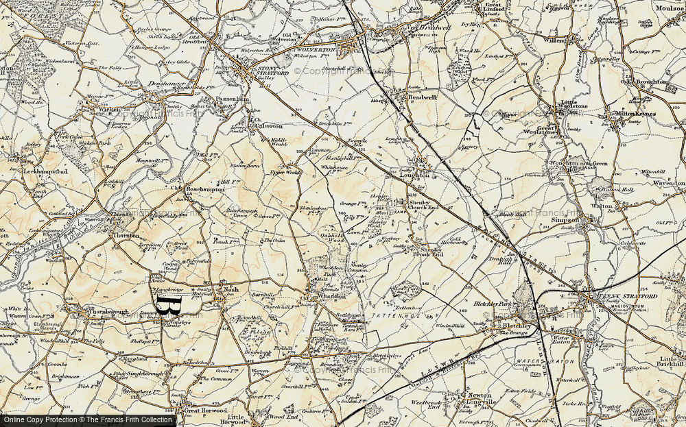 Old Map of Grange Farm, 1898-1901 in 1898-1901