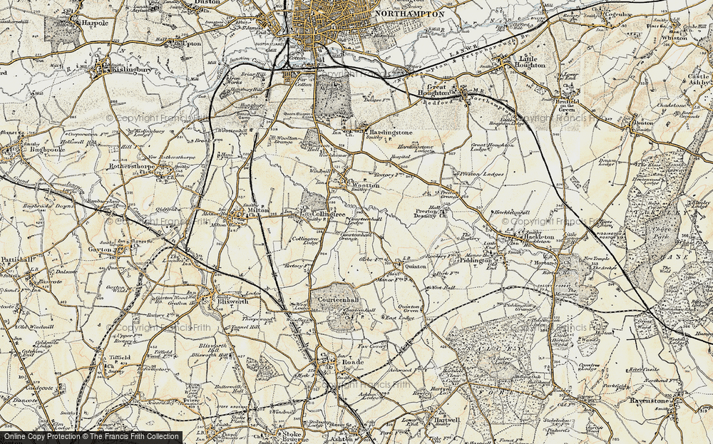Old Map of Grange Park, 1898-1901 in 1898-1901