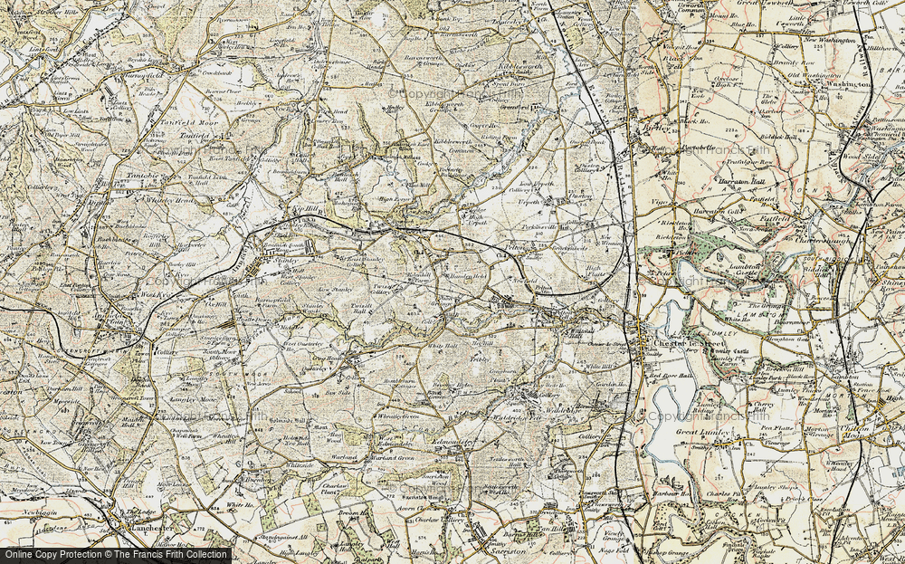 Old Map of Grange Villa, 1901-1904 in 1901-1904