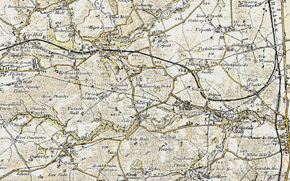 Old map of Grange Villa in 1901-1904