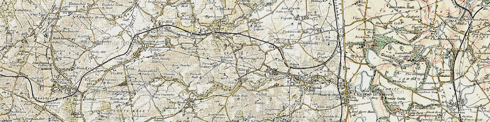 Old map of Grange Villa in 1901-1904