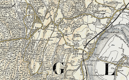 Old map of Grange Village in 1899-1900