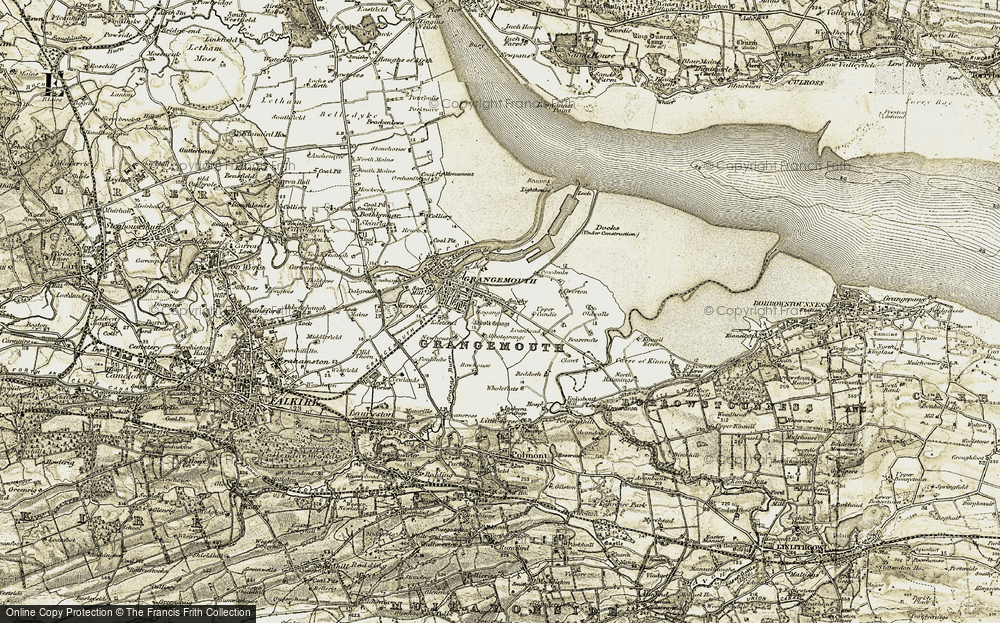 Old Map of Grangemouth, 1904-1906 in 1904-1906