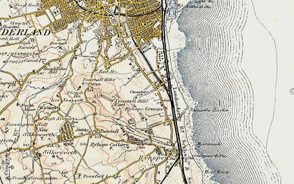 Old map of Grangetown in 1901-1904