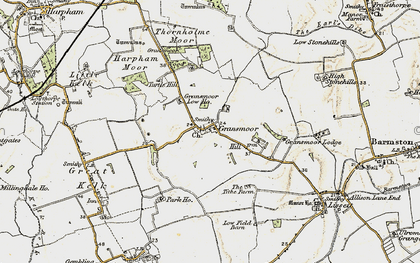 Old map of Gransmoor in 1903-1904