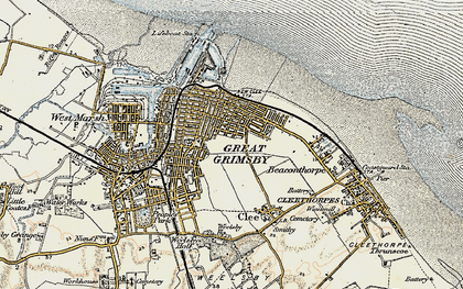 Old map of Grant Thorold in 1903-1908