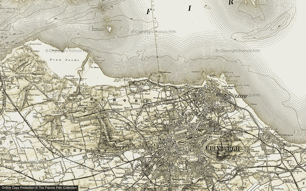 Old Map of Granton, 1903-1906 in 1903-1906