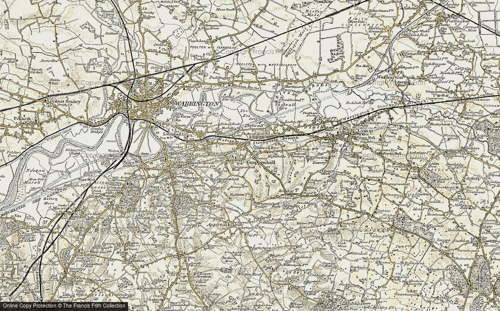 Old Map of Grappenhall, 1903 in 1903