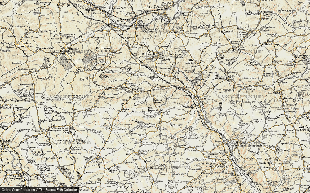 Old Map of Grass Green, 1898-1901 in 1898-1901