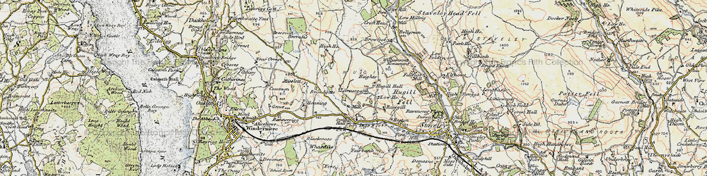 Old map of Browfoot in 1903-1904