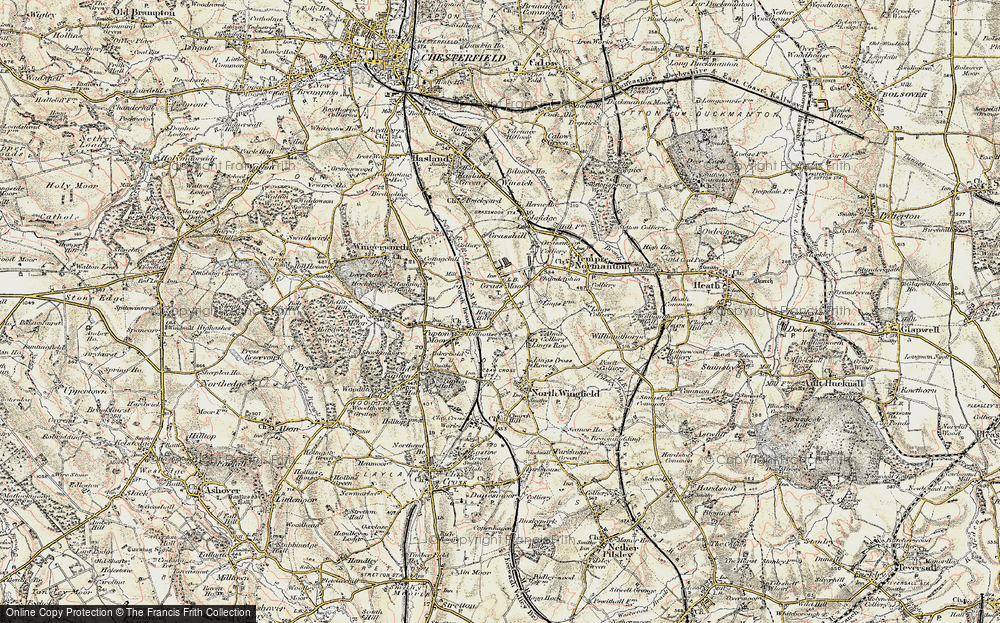 Old Maps of Grassmoor, Derbyshire - Francis Frith