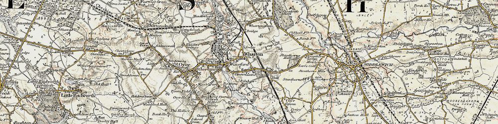 Old map of Gravel in 1902-1903