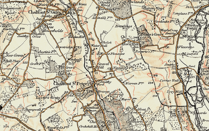 Old map of Gravel Hill in 1897-1898