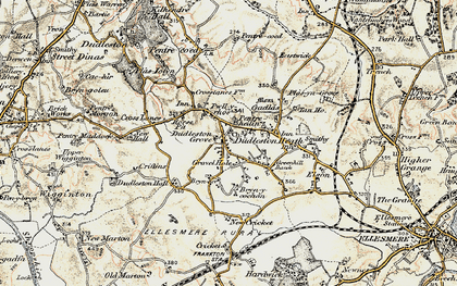 Old map of Gravel Hole in 1902