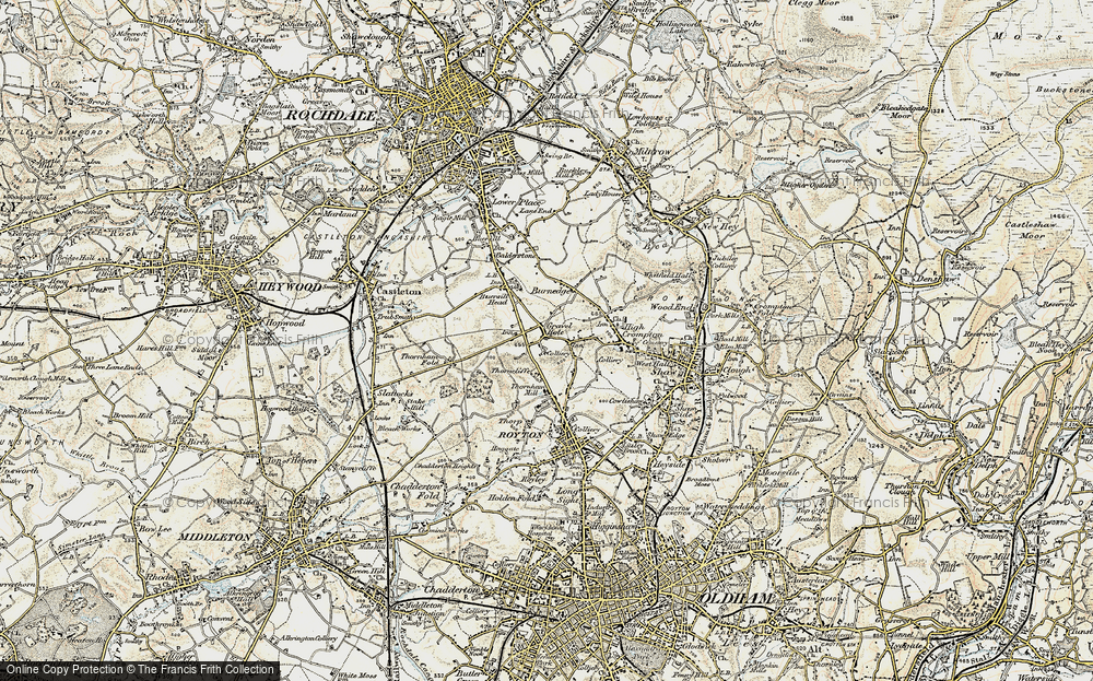 Old Map of Gravel Hole, 1903 in 1903