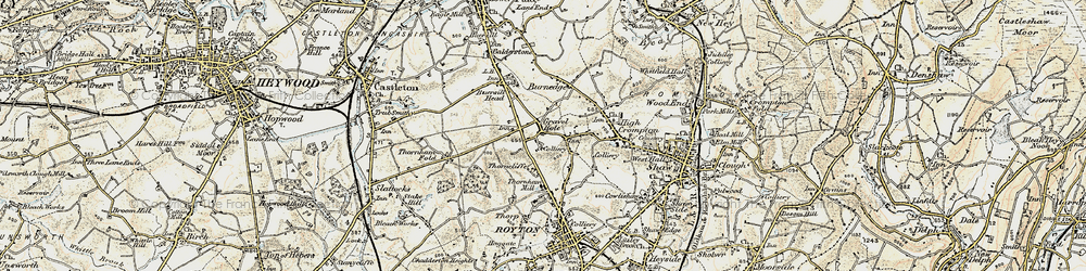Old map of Gravel Hole in 1903