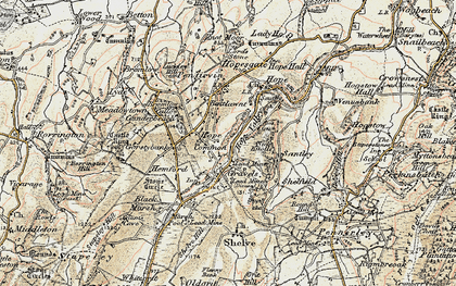 Old map of Gravels in 1902-1903