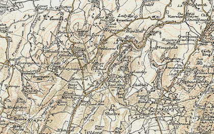 Old map of Gravelsbank in 1902-1903