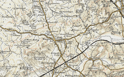 Old map of Gravenhunger Moss in 1902