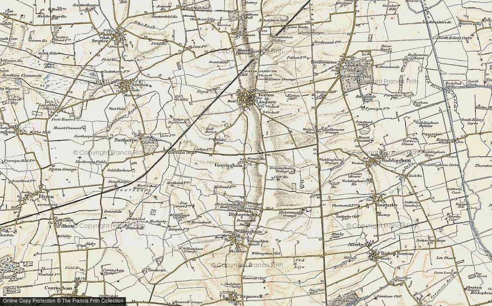 Old Map of Grayingham, 1903-1908 in 1903-1908
