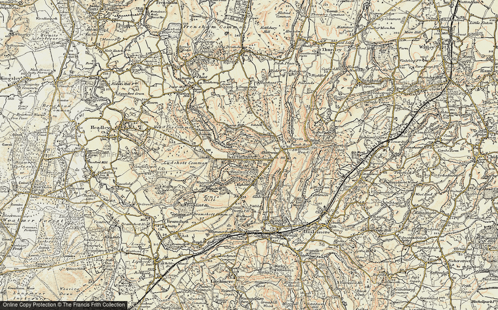 Old Map of Grayshott, 1897-1909 in 1897-1909
