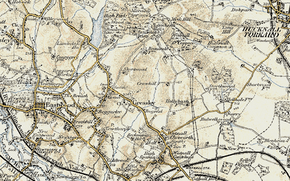 Old map of Greasley in 1902