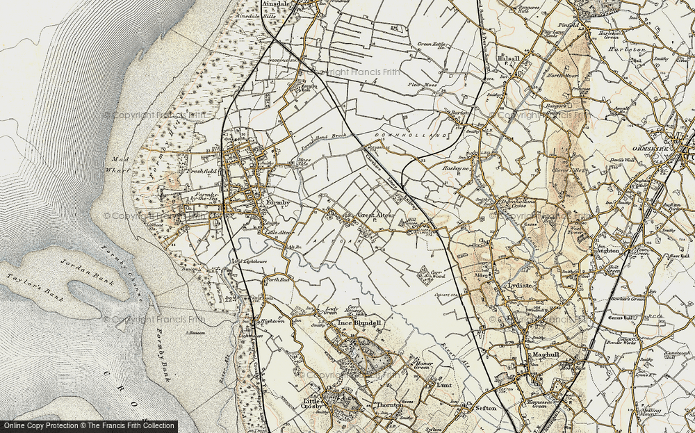 Old Map of Historic Map covering Withins, The in 1902-1903