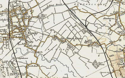 Old map of Withins, The in 1902-1903