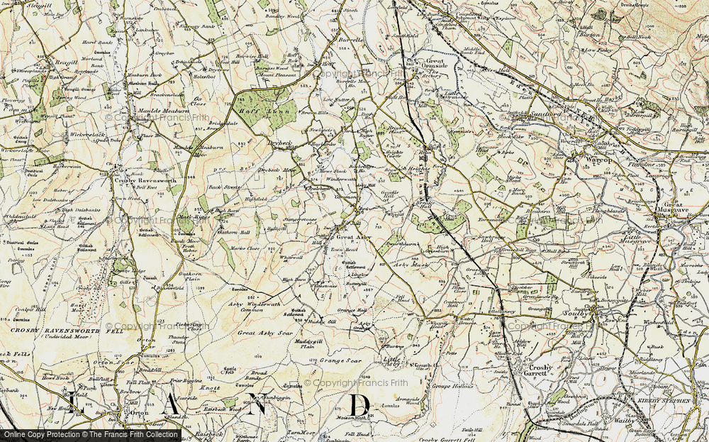 Old Map of Historic Map covering Bowbridge Ho in 1903-1904