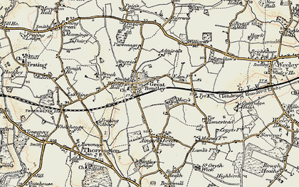 Old map of Great Bentley in 0-1899