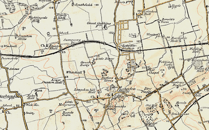 Old map of Great Berry in 1898