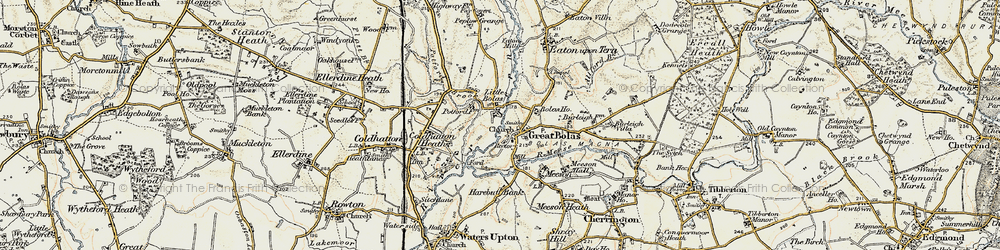 Old map of Bolas Ho in 1902