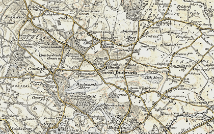 Old map of Brownslow Ho in 1902-1903