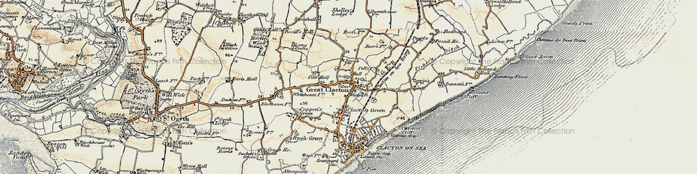 Old map of Great Clacton in 0-1899