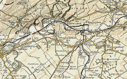 Old map of Great Clifton in 1901-1904