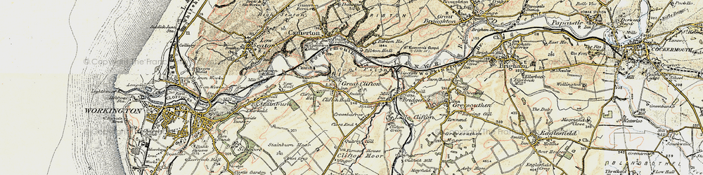 Old map of Great Clifton in 1901-1904