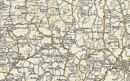 Old map of Great Common in 1897-1900