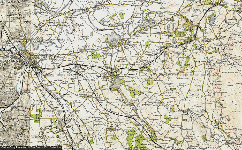 Old Map of Great Corby, 1901-1904 in 1901-1904