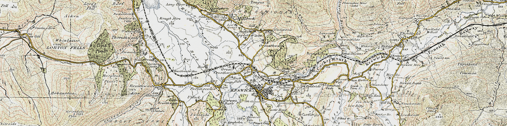 Old map of Great Crosthwaite in 1901-1904