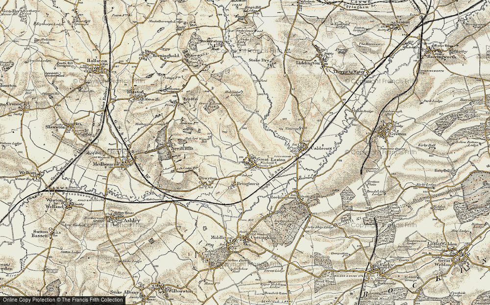 Old Map of Historic Map covering Wignell Hill in 1901-1902