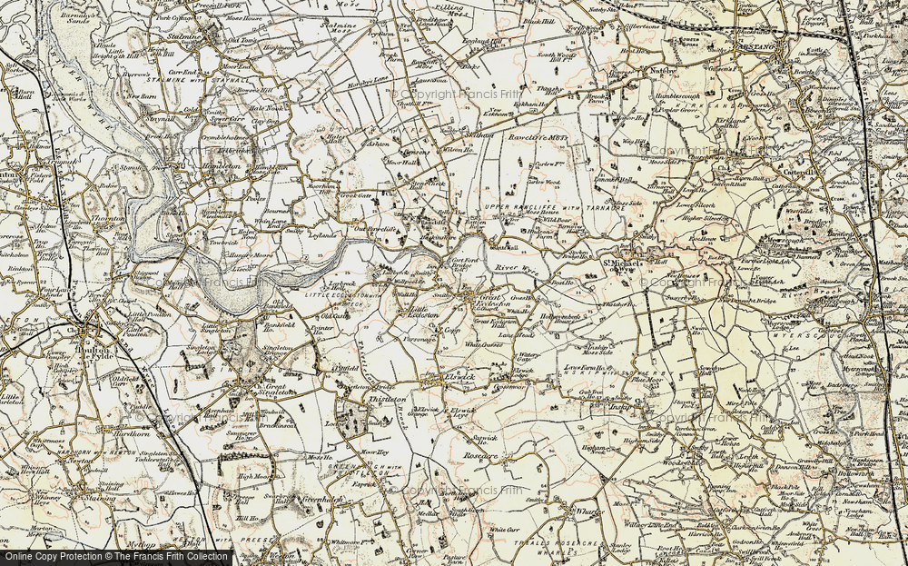 Old Map of Great Eccleston, 1903-1904 in 1903-1904