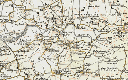 Old map of Great Eccleston in 1903-1904