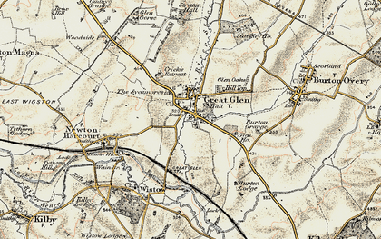 Old map of Great Glen in 1901-1903